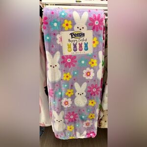 Peeps easter plush blanket throw